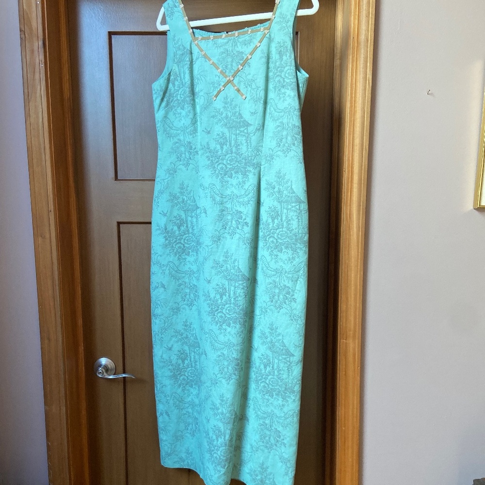 Jessica Howard sleeveless maxi dress with squared collar